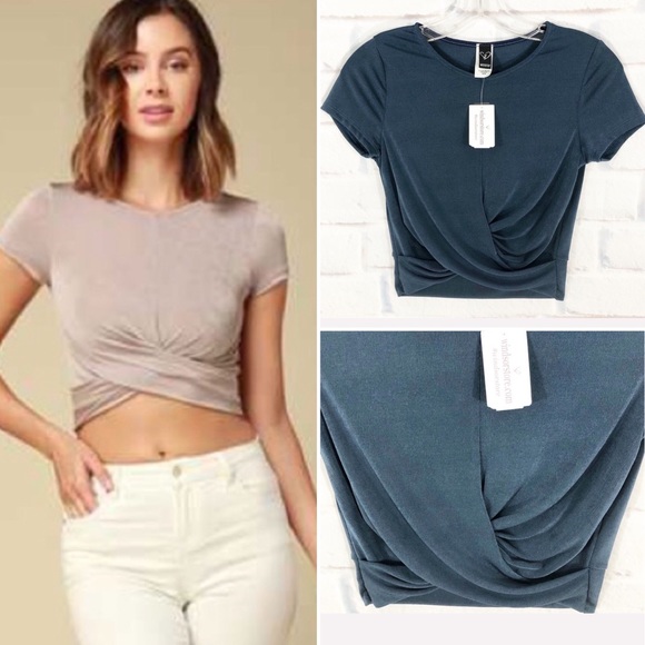 Windsor Tops - ✨WINDSOR | Cross Front Crop Top